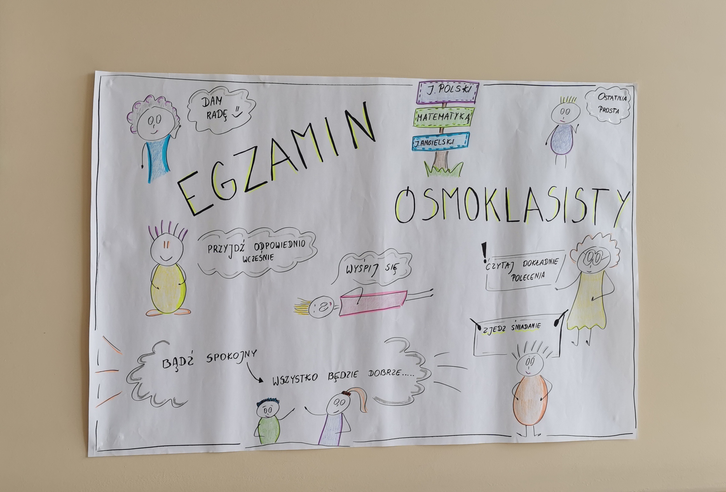 Plakat_-_Egzamin_&oacute;smoklasisty_-_ostatnia_prosta-