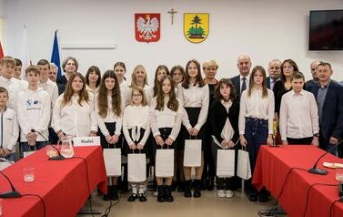 Pamiątkowe zdjęcie z obrad Rady Gminy Lelis.