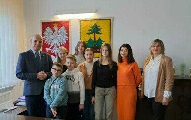 Wolontariusze u W&oacute;jta Gminy Lelis