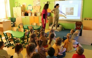 praca z tablicą multimedialną