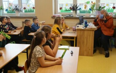 Zainteresowanie wykładem uczni&oacute;w kl. II a