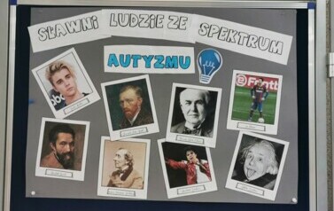 Plakat Slawne osoby ze spektrum autyzmu