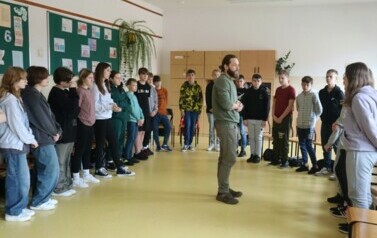 Klasa 6 na warsztatach aktorskich 
