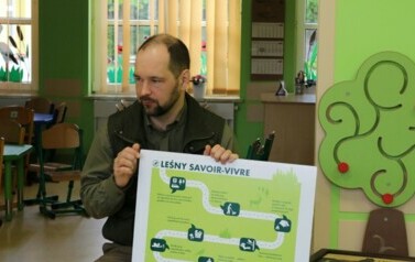 Spotkanie z leśniczym.Leśny sawoire vivre