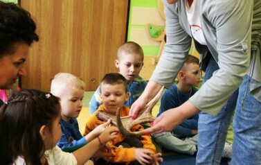 Spotkanie z leśniczym grupa pszcz&oacute;łki
