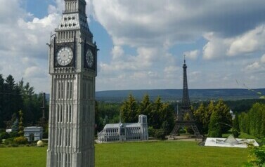 Big Ben w Parku Miniatur Krajno