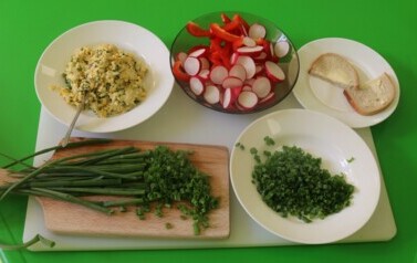 degustacja z ogrodu warzywnego