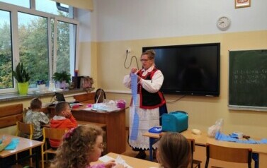 Pani Czesława Lewndowska - jesienne kwiaty.