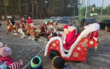 Św. Mikołaj z zaprzęgiem