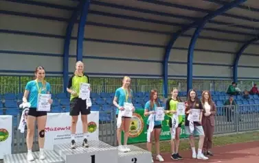 Nasze uczennice na podium.