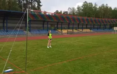 Kadetka w czasie meczu.
