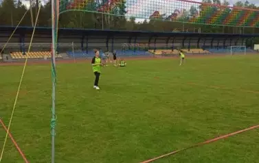 Kadetka podczas meczu.