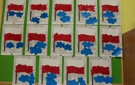 praca plastyczna- Flaga Polski