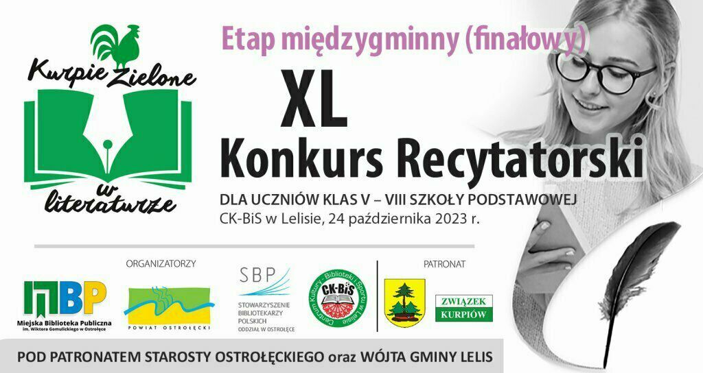 Zdjęcie do XV Finałowy (międzygminny) Konkurs Recytatorski &bdquo;Kurpie Zielone w Literaturze&rdquo;