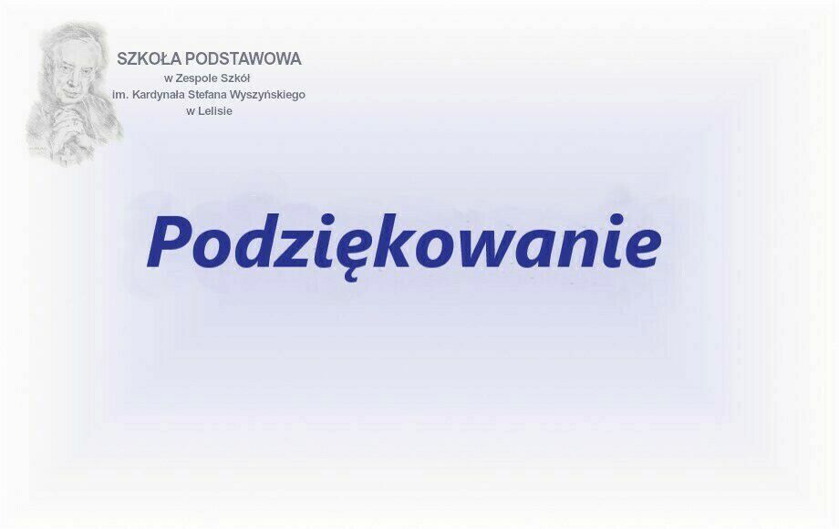 Zdjęcie do Podziękowanie