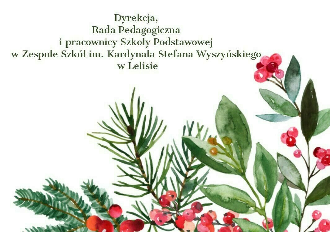 Zdjęcie do Życzenia z okazji  Świąt Bożego Narodzenia i Nowego Roku