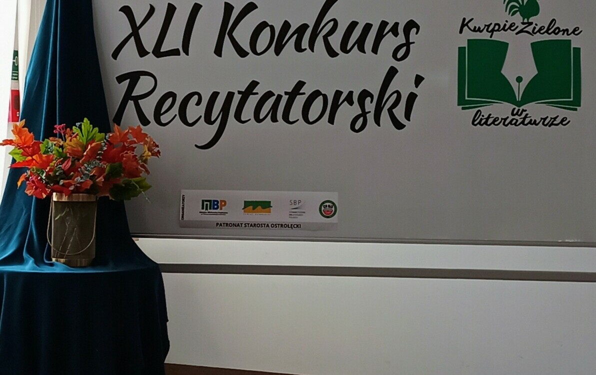 Zdjęcie do I miejsce Zosi w finale XLI Konkursu Recytatorskiego "Kurpie Zielone w Literaturze"
