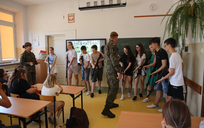 Zdjęcie do Zajęcia edukacji dla bezpieczeństwa z żołnierzami
