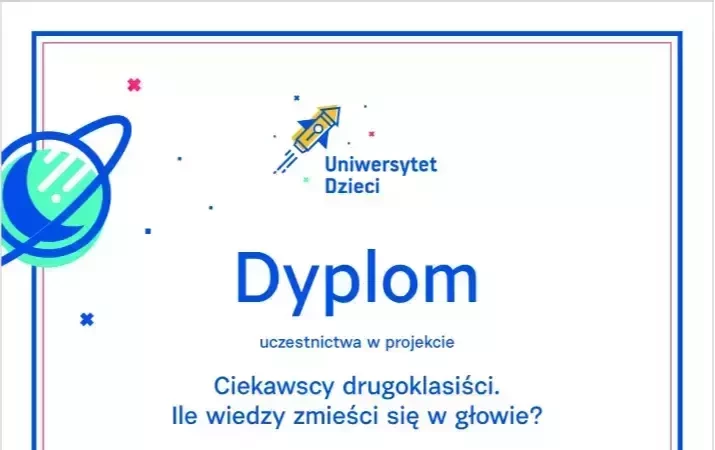 Zdjęcie do Drugoklasiści zakończyli udział w projekcie edukacyjnym Uniwersytetu Dzieci