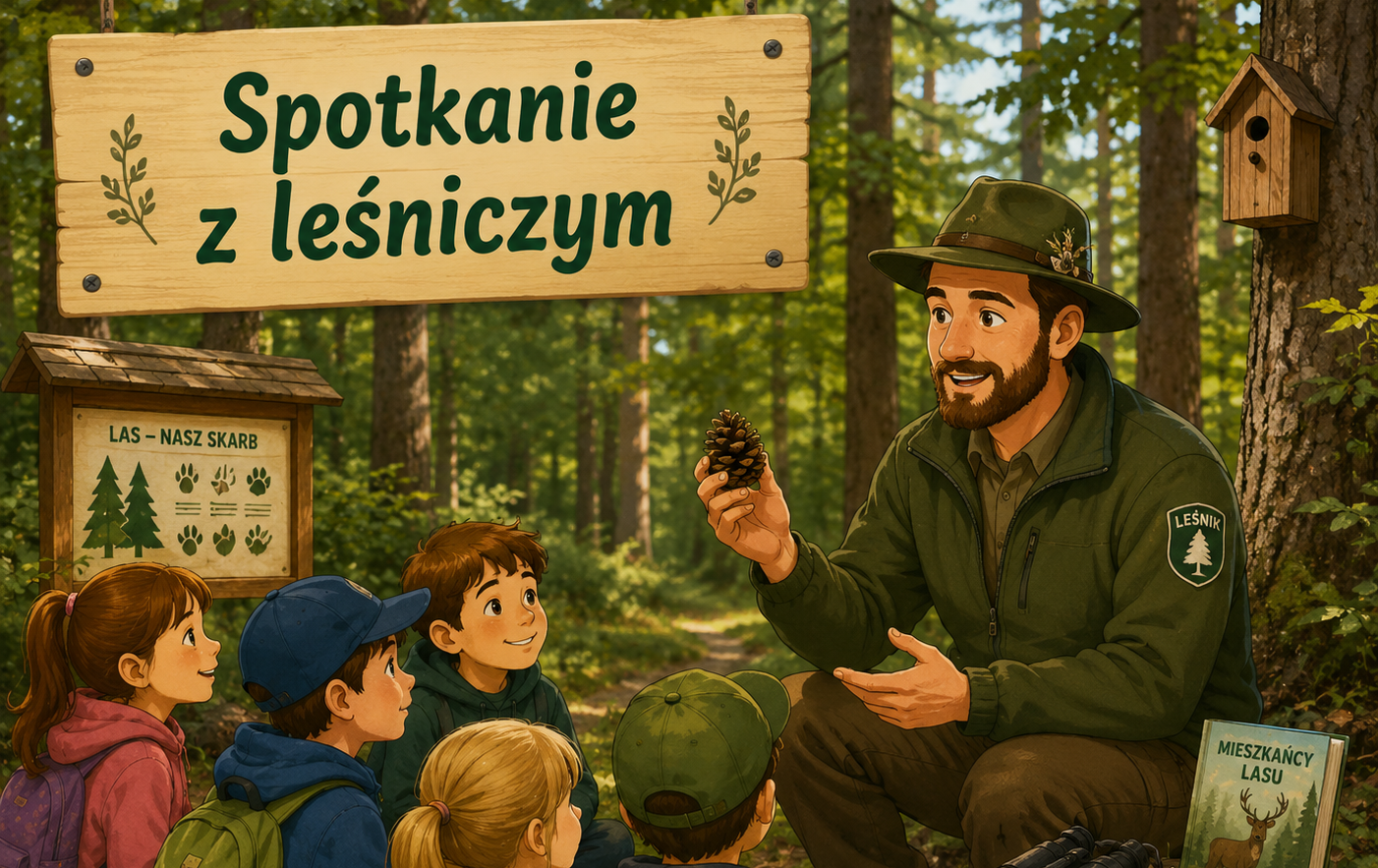 Zdjęcie do Wizyta pana leśniczego