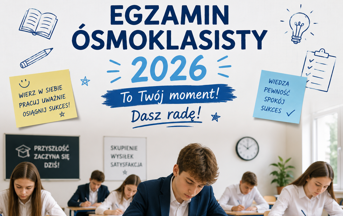 Zdjęcie do Egzamin &oacute;smoklasisty 2026 już za nami!